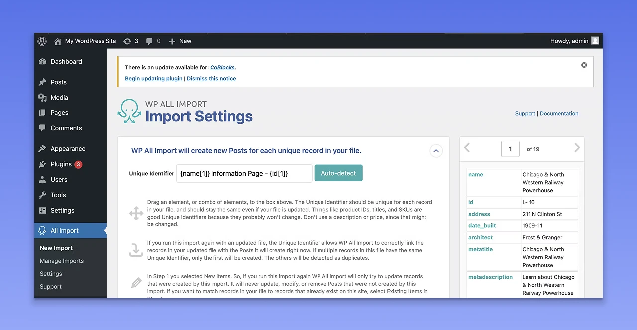 After mapping the required fields, you can move to the next step