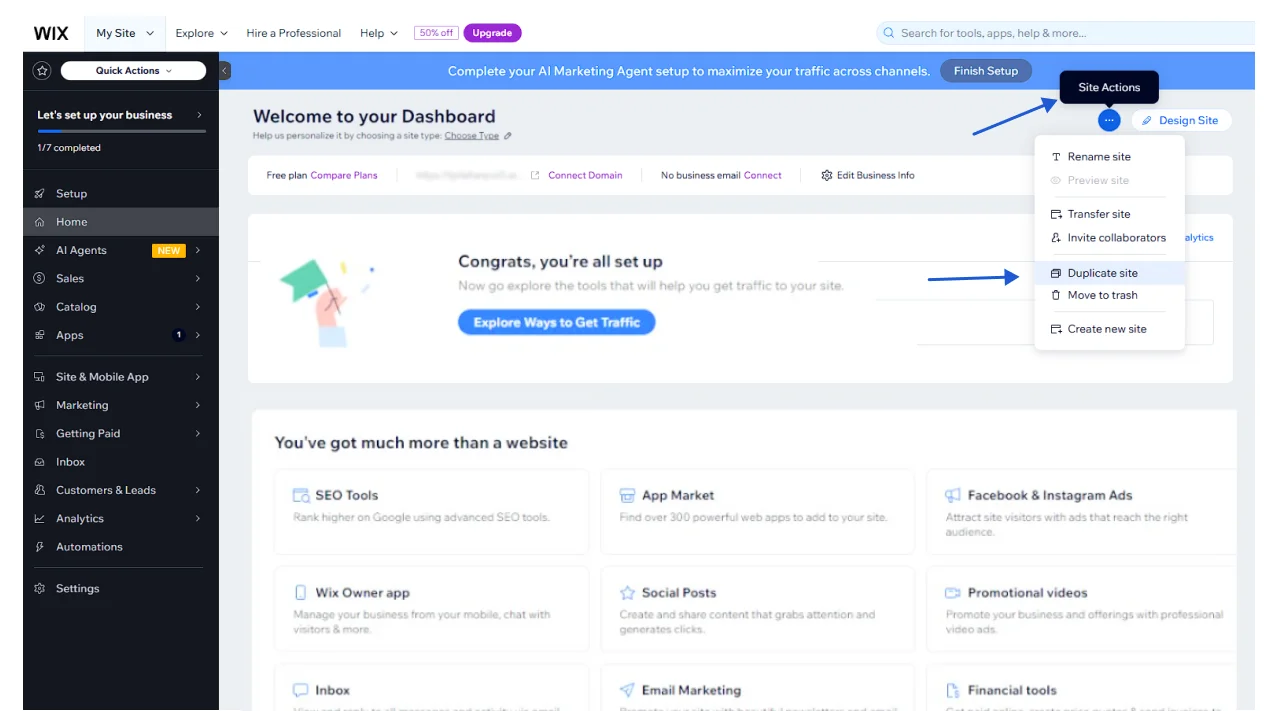 Back Up Your Wix Website