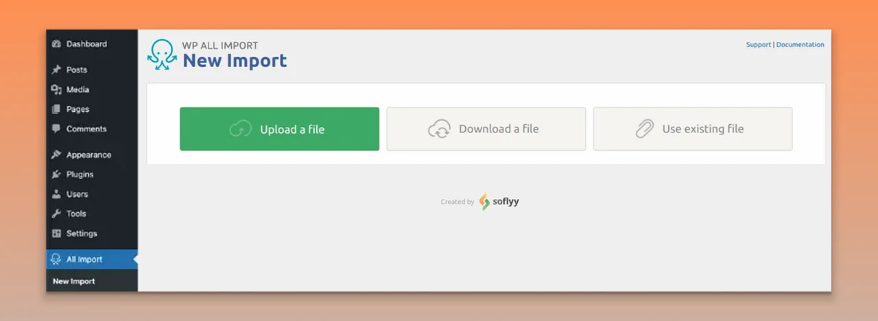 Click on All Import New Import New Items Posts