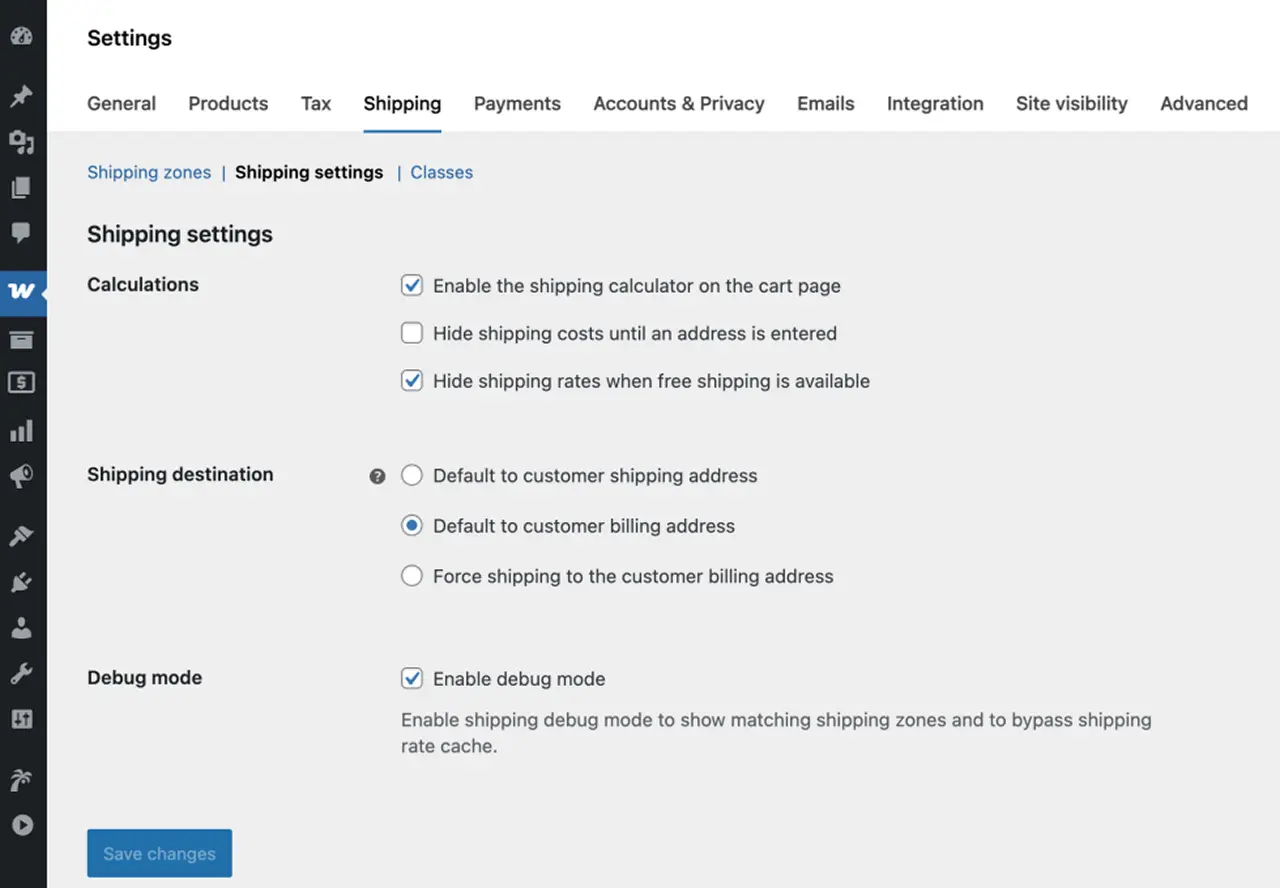 Configure Store Settings