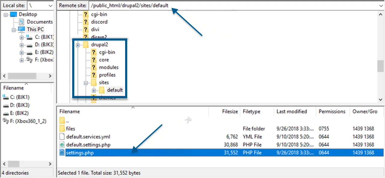Exporting data from drupal