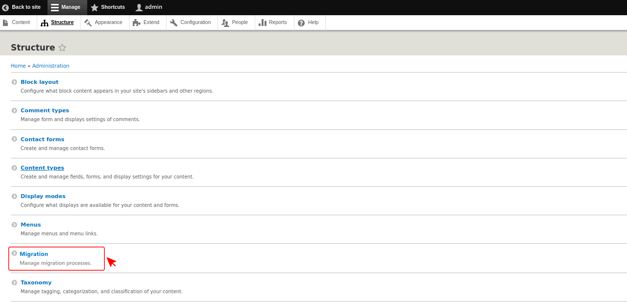 Importing Content