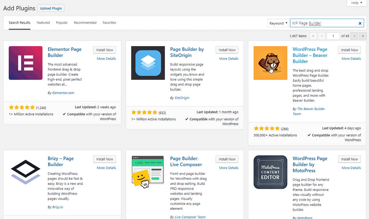 Installing a WordPress Page Builder - PSDtoHTMLNinja