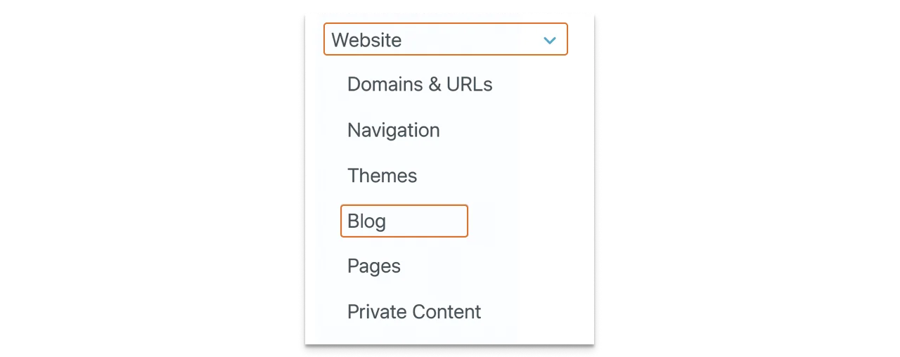 Navigate to Website Blog