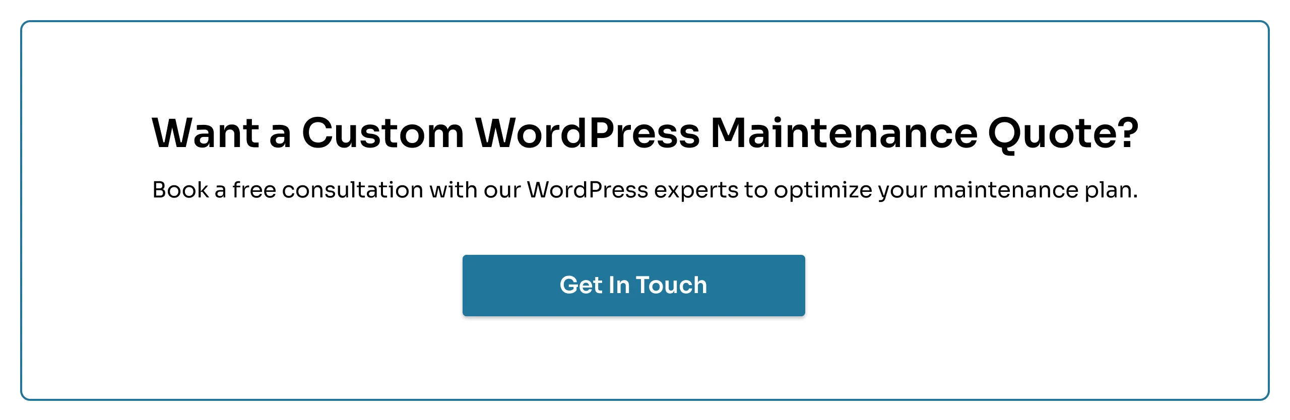 Looking for WordPress Maintenance Quote?