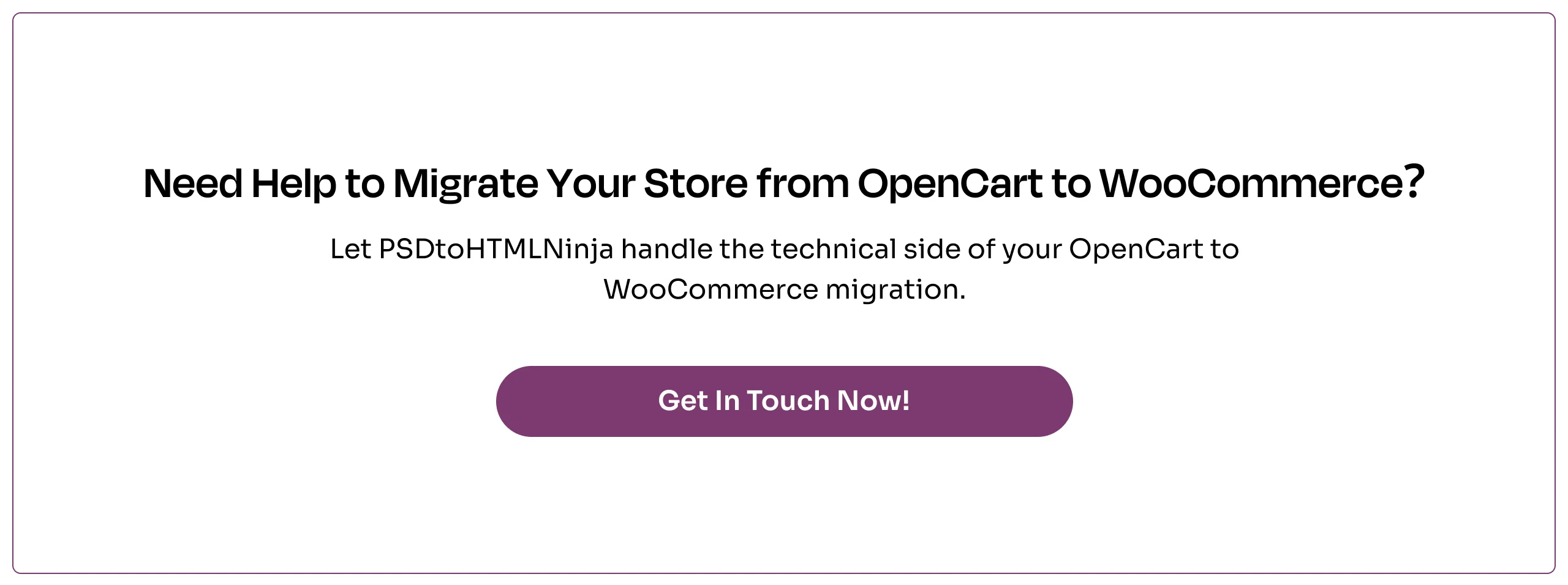 Need help to migrate your store from opencart to woocommerce