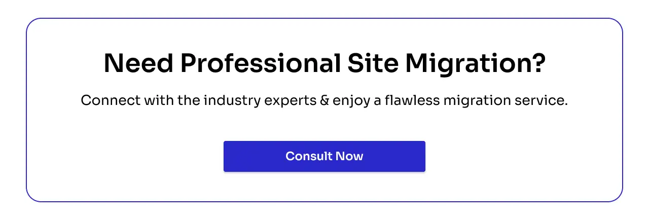 Need professional site migration