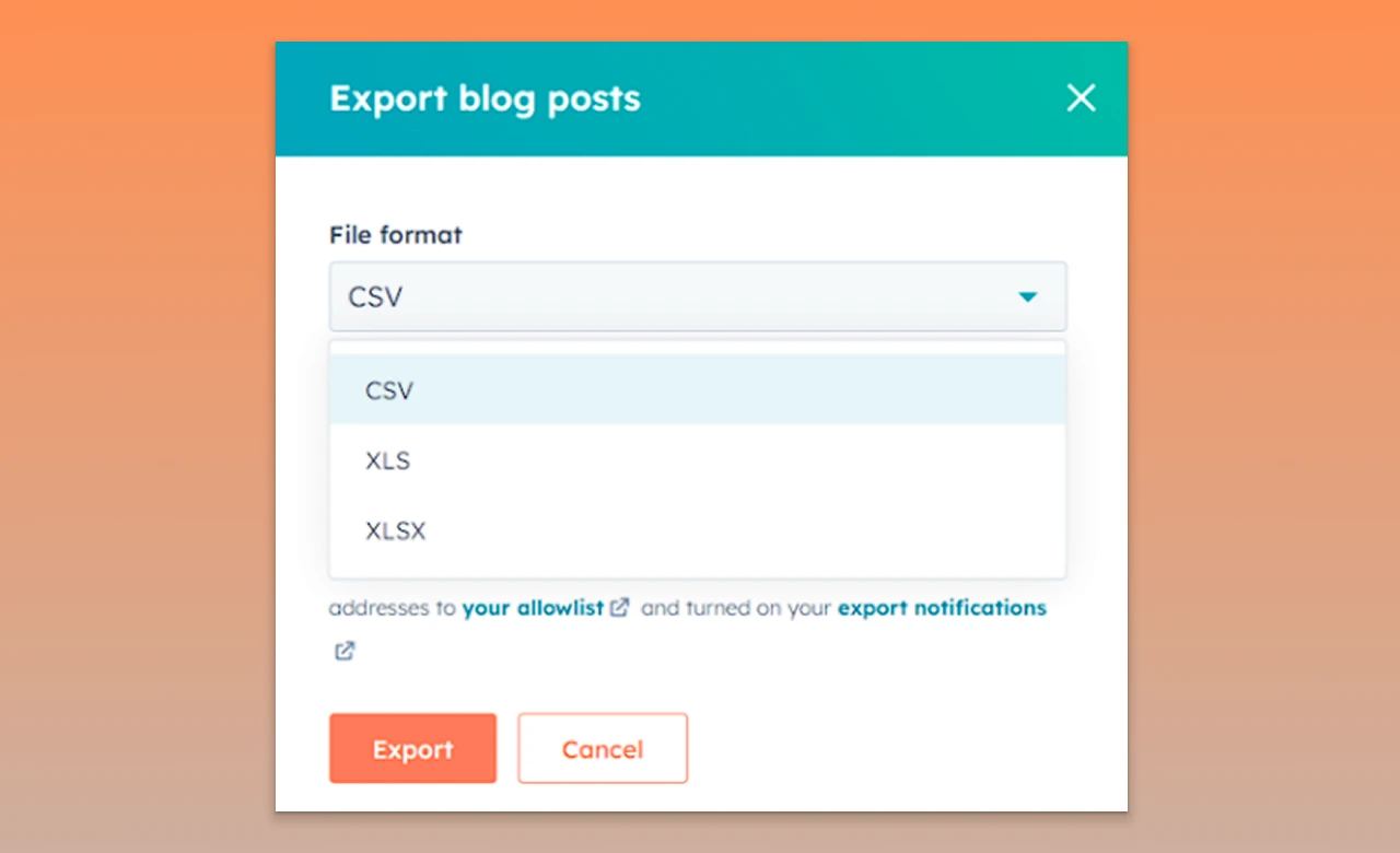 Open the CSV file in a spreadsheet editor or Notepad