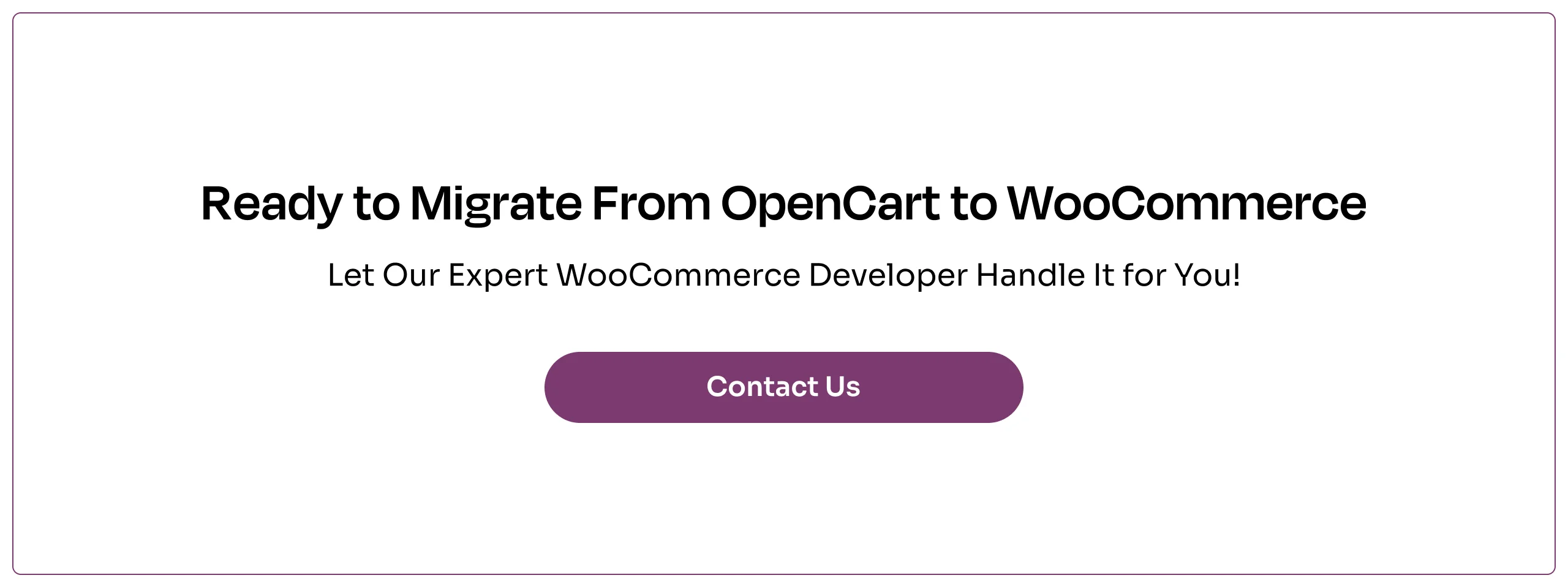 Ready to migrate from opencart to woocommerce