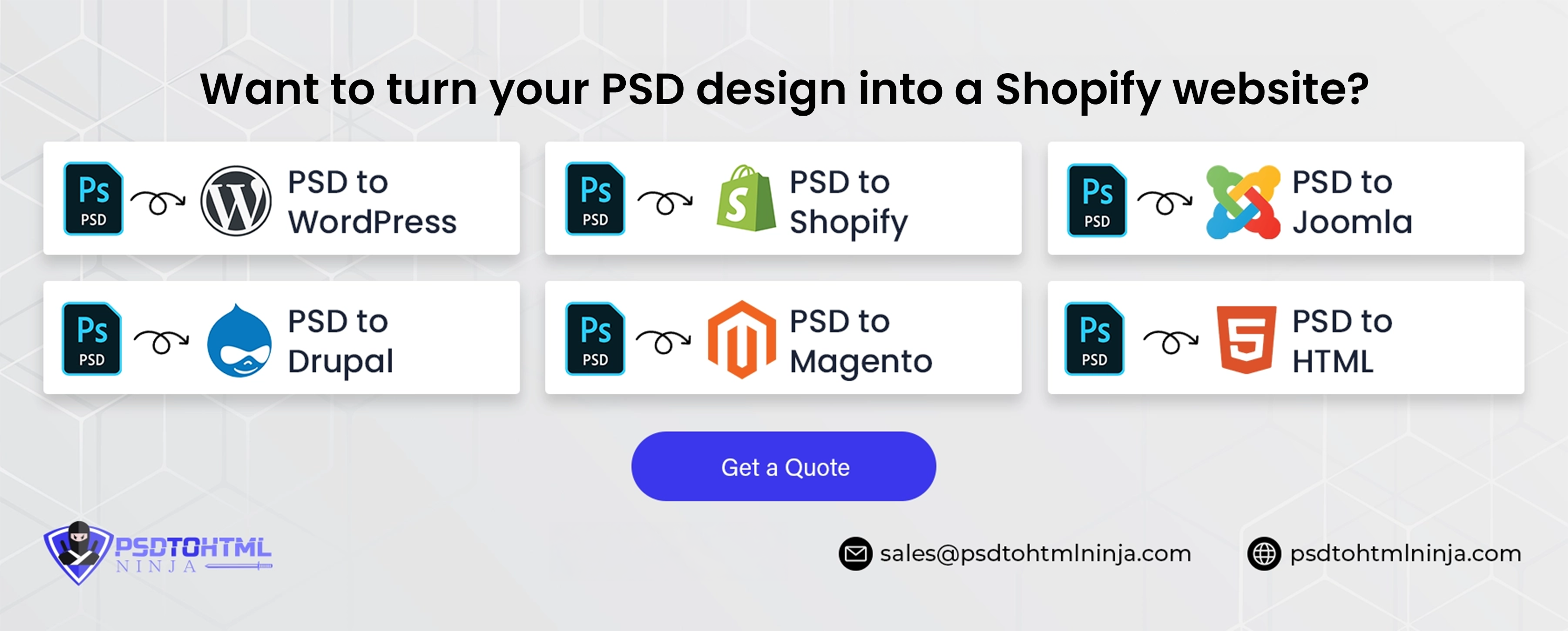 Want to turn your psd design into a shopify website
