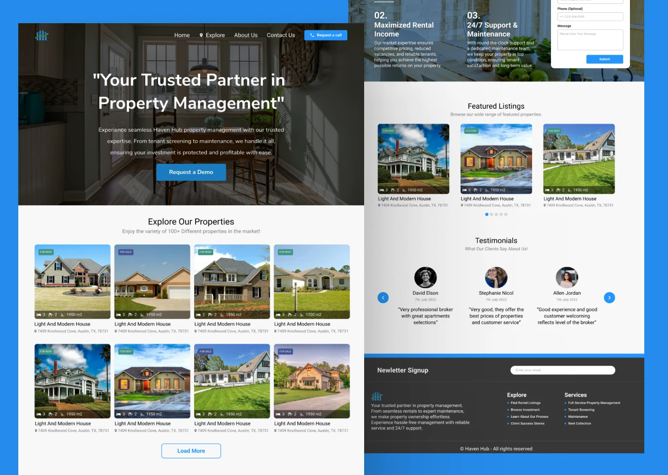 Property Management Website